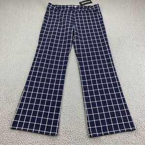 Betabrand Classic Dress Pant Yoga Pants Stretch Checker Bootcut  Size: XL Petite